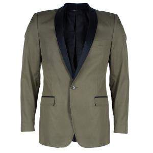 Pre Owned Dolce & Gabbana Men's Contrast Lapel Blazer M