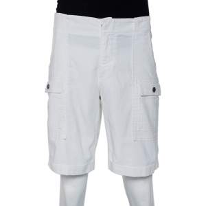 Dolce & Gabbana White Cotton Classic 20 Bermuda Shorts L