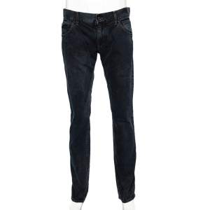 Pre Owned Dolce & Gabbana Indigo Dark Washed Denim Fit 14 Jeans L 