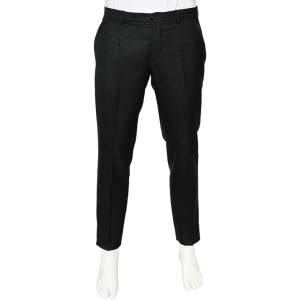 Pre Owned بنطلون دولتشي أند غابانا صوف أسود رسمي مقاس وسط (ميديوم)