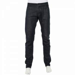 مملوكة مسبقًا بنطلون جينز دولتشي أند غابانا 14 سترتش دينم أزرق داكن مقاس كبير جدًا جدًا - إكس إكس لارج