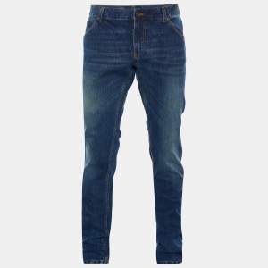 Pre Owned Dolce & Gabbana Navy Blue Denim 14 Fit Jeans L