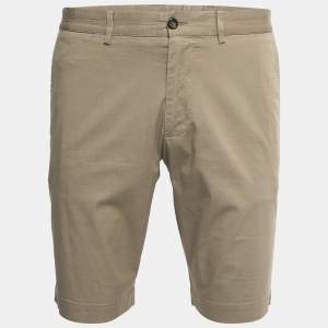 Pre Owned Dolce & Gabbana Beige Cotton Bermuda Shorts XL