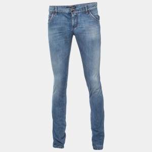 Pre Owned Dolce & Gabbana Blue Denim 14 Jeans S Waist 32"
