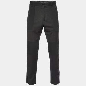 Pre Owned Dolce & Gabbana Black Cotton Blend Pants XL
