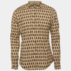 Pre Owned Dolce & Gabbana Multicolor Printed Cotton Sicilia Shirt L