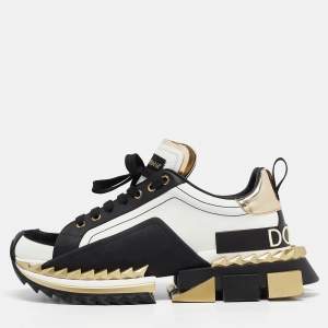 Dolce & Gabbana Multicolor Leather Super King Platform Sneakers Size 43