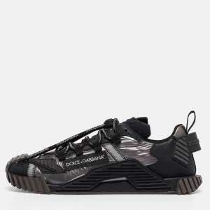 Dolce & Gabbana Tricolor Nylon and Leather Ns1 Low-Top Sneakers Size 43