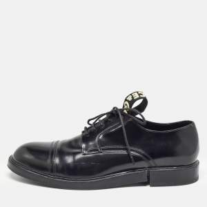 Dolce & Gabbana Black Leather Derby Size 42