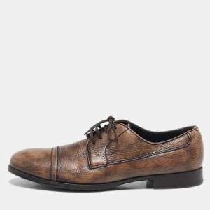 Dolce & Gabbana Dark Brown Leather Lace Up Derby Size 43.5