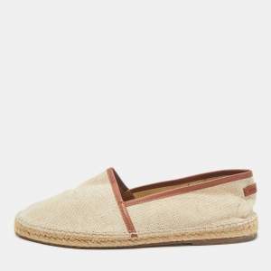 Dolce & Gabbana Beige Canvas Slip On Espadrille Size 41
