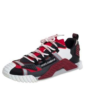 مملوكة مسبقًا حذاء رياضي دولتشي آند غابانا NS1 شبكة وجلد متعدد الألوان مقاس 44