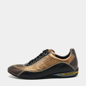 Dolce & Gabbana Multicolor Leather Low Top Sneakers Size 41.5
