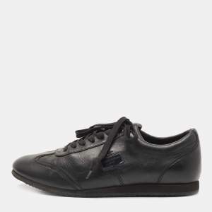 Dolce & Gabbana Black Leather Sneakers Size 41