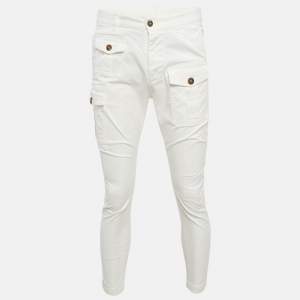Dsquared2 White Denim Sexy Cargo Pants S Waist 30"