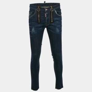 Dsquared2 Blue Faded Denim Skater Jeans L Waist 33"
