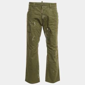 Dsquared2 Green Cotton Dean Jeans XXL Waist 38"