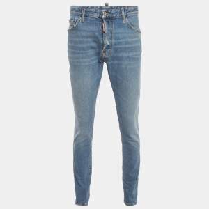 مملوكة مسبقًا Dsquared2 Blue Distressed Denim Cool Guy Jeans XL/Waist 36"