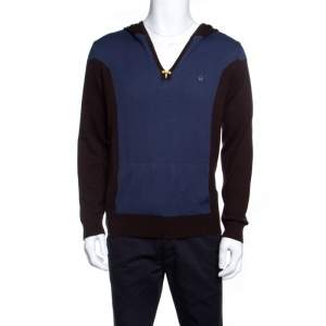 Dsquared2 Colorblock Kangaroo Pocket Detail Hooded Sweater L