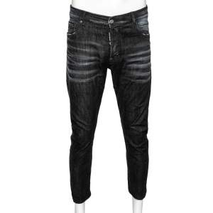 Dsquared2 Grey Distressed Denim Jeans XL