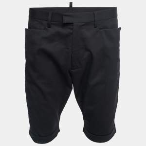 Dsquared2 Black Wool Bermuda Shorts M
