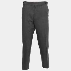 Dsquared2 Grey Pinstriped Wool Formal Pants XL