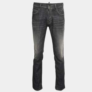 Dsquared2 Charcoal Grey Washed Denim Jeans S Waist 32"