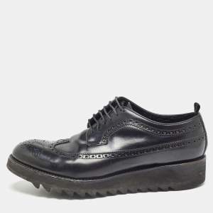 Dsquared2 Black Brogue Leather Lace Up Derby Size 44