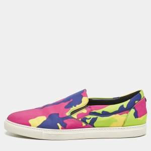 Dsquared2 Multicolor Canvas Slip On Sneakers Size 45