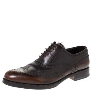 Dsquared2 Brown Brogue Leather Lace Up Oxfords Size 40