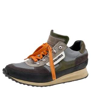 Dsqaured2 Multicolor Leather And Mesh Low Top Sneakers Size 43