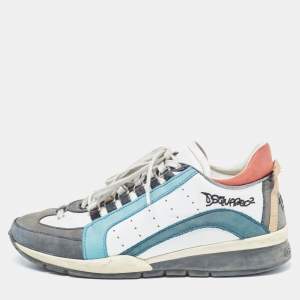 Dsquared2 Multicolor Leather 551 Low Top Sneakers Size 42