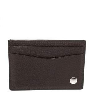 Dunhill Dark Brown Leather Card Holder