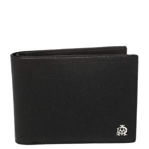 Dunhill Black Leather Bourdon Bifold Wallet
