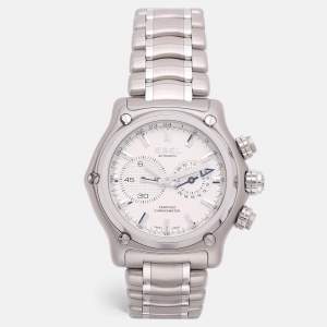 Pre Owned Ebel Silver Stainless Steel 9240L70.6360 Automatic 1911 BTR Mens Wristwatch 46.5mm