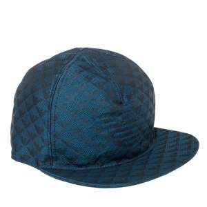 قبعة بيسبول أمبوريو أرماني مزخرف شعار الماركة أزرق رويال M