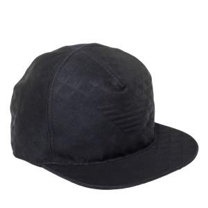 Pre Owned Emporio Armani Navy Blue Logo Detail Baseball Cap M