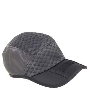 Pre Owned Emporio Armani Grey All Over Eagle Pattern Baseball Hat S/M