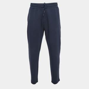 Emporio Armani Navy Blue Knit Trackpants XXL