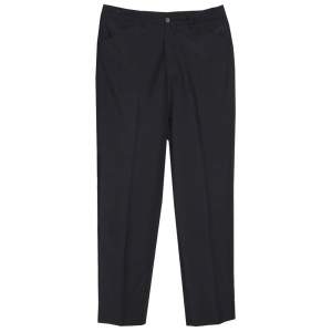 Pre Owned Emporio Armani Black Wool Blend Trousers S