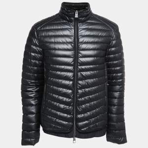 Emporio Armani Black Polyester Padded Puffer Jacket XXL