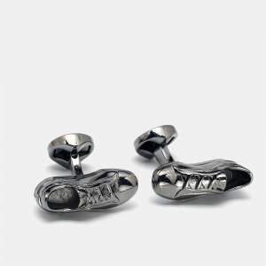 Ermenegildo Zegna 3D Sneakers Gunmetal Tone Cufflinks