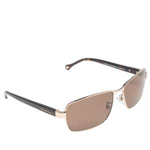 Ermenegildo Zegna Brown Tortoise SZ3287 Rectangular Sunglasses