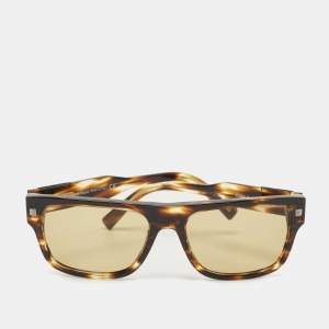 Ermenegildo Zegna Brown Tortoise EZ0088 Rectangle Sunglasses