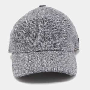Ermenegildo Zegna Grey Wool & Silk Baseball Cap M