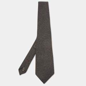 Ermenegildo Zegna Vintage Grey Cashmere Tie 