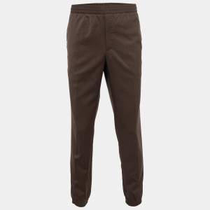 Ermenegildo Zegna Brown Wool Joggers XL