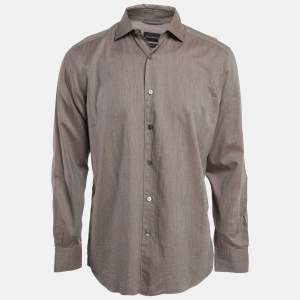 Ermenegildo Zegna Light Brown Cotton T-Shirt L