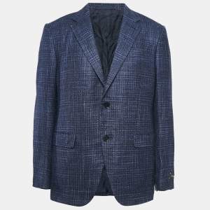 Ermenegildo Zegna Navy Blue Wool Winter Crossover Blazer XL