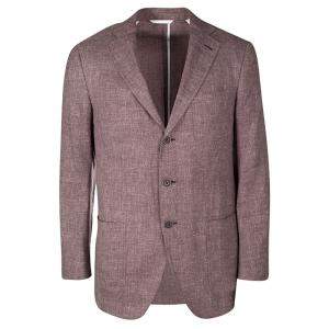 Pre Owned Ermenegildo Zegna Marled Cashmere Blend Blazer L